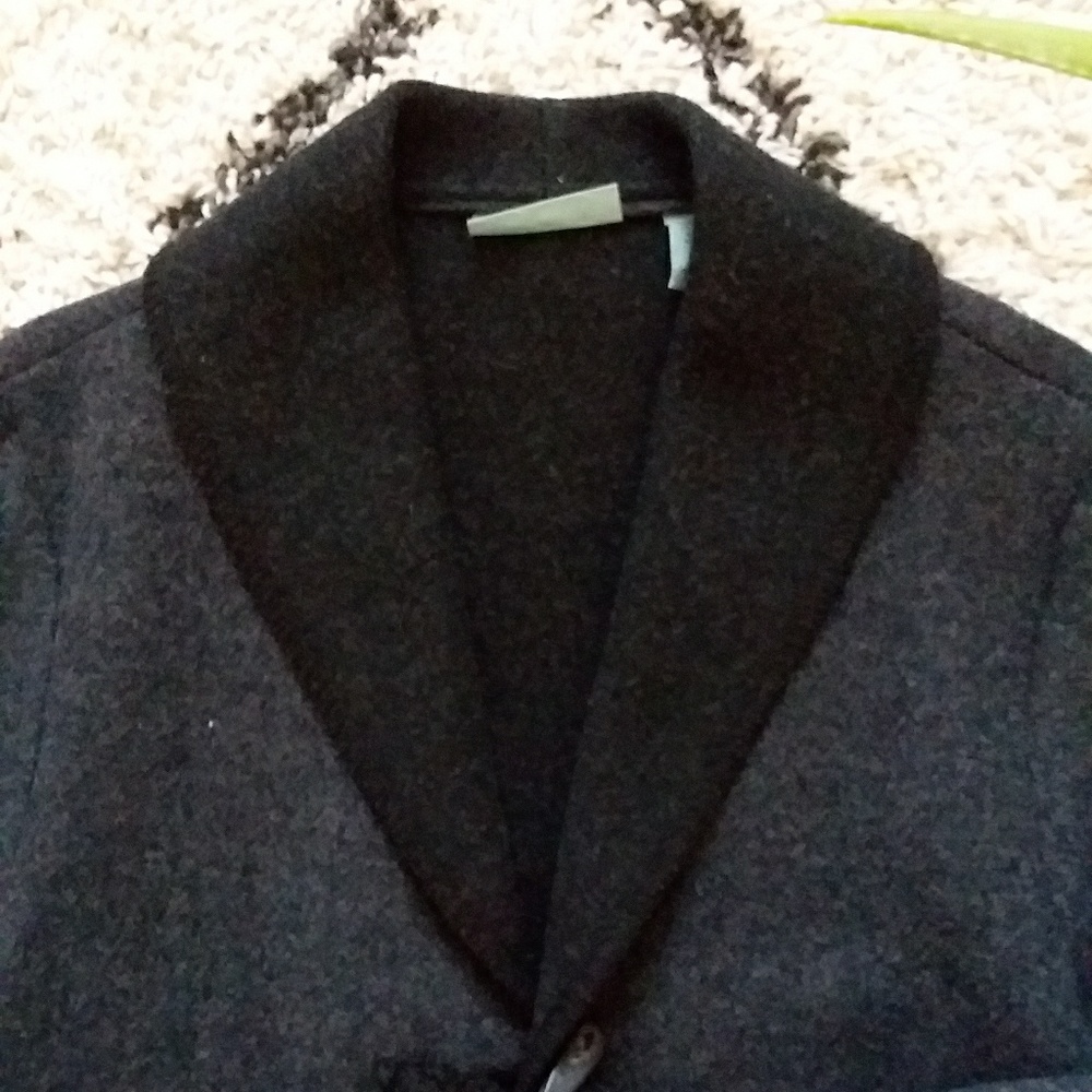 Black Wool Blend Toggle Jacket - image 5
